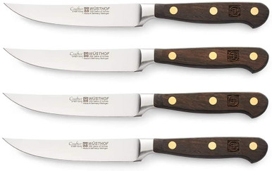 Wusthof Crafter, Brown, 4 Piece Steak Knives Set (9738)