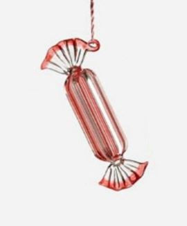 One Hundred 80 Degrees Small Candy Twist Ornament, Light Red (HU0053L)