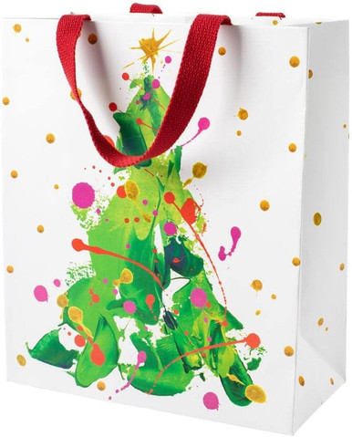 Caspari Large Gift Bag, Splatter Tree (9808B7)
