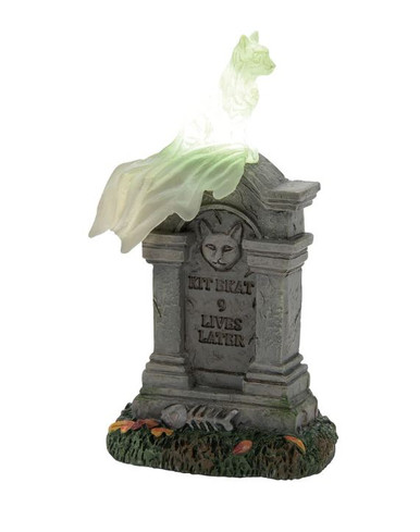 Department 56 Halloween Village, Kit E. Kat Tombstone (6013656)