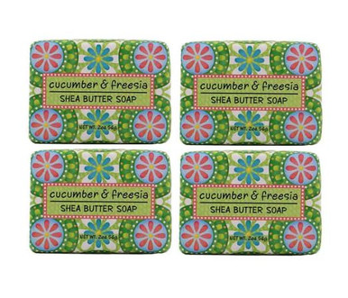 Greenwich Bay 2oz Bar Soap, Cucumber Freesia - Set of 4 (R5J071)