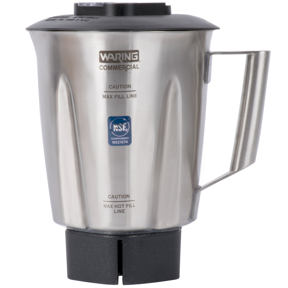 Waring CAC138 48 oz. Stainless Steel Blender Jar for Commercial Blenders