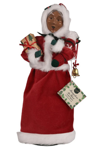 Byers' Choice Caroler, African American Message Mrs Claus (AAZBC79WB)