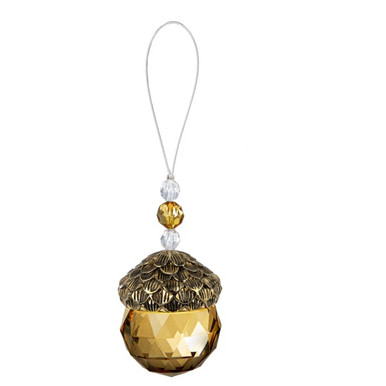 Ganz Acrylic Ornament, Acorn - Gold (ACRYF-136B)