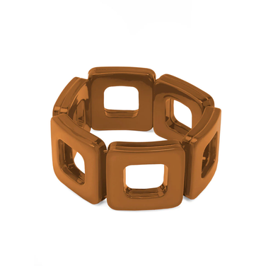 Zenzii Bracelet, Block Cutout - Brown (B1465BRWN)
