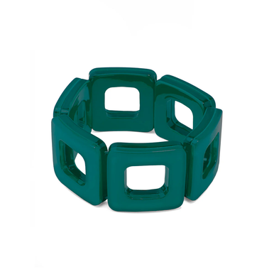 Zenzii Bracelet, Block Cutout - Dark Teal (B1465DKTEAL)