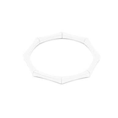 Zenzii Bracelet, Bamboo-Style - White (B1586WHT)