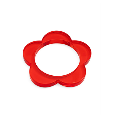 Zenzii Bracelet, Flower Bangle - Red (B1588RED)