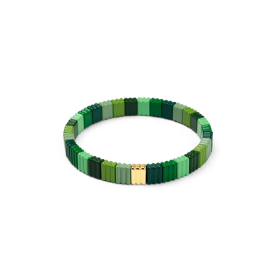 Zenzii Bracelet, Ribbed Stretch - Emerald (B1601EMRLD)
