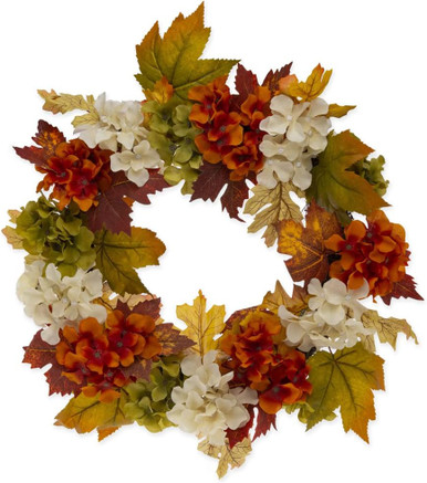Boston International 23" Fall Hydrangea Wreath (BES22959)