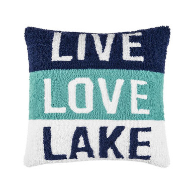 C&F Home Hooked Pillow - Live, Love, Lake (C444323262)