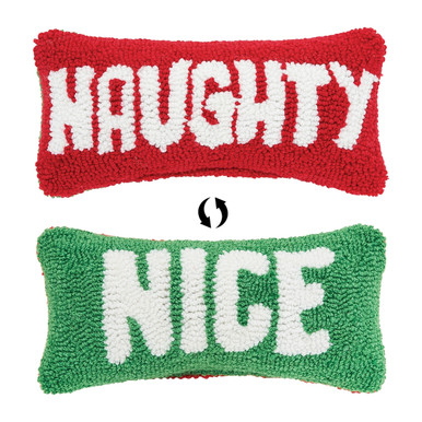 C&F Home Hooked Throw Pillow, Naughty & Nice (C44461027)