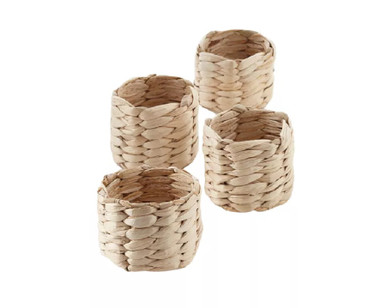 C&F Home Rattan Napkin Ring, Set of 4 (C4703070S4)