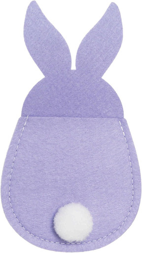 C&F Home Bunny Silverware Holder, Purple - Set of 6 (C4740518)