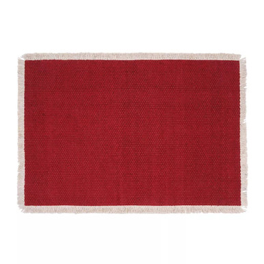 C&F Home Placemat, Fringed Cherry - Set of 4 (C842623507C)