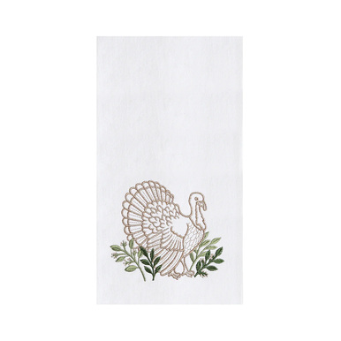 C&F Home Embroidered Kitchen Towel, Botanical Turkey (C861711123)