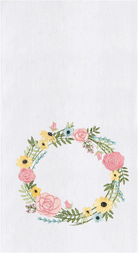 C&F Home Kitchen Towel, Spring Bloom Wreath (C861711147)