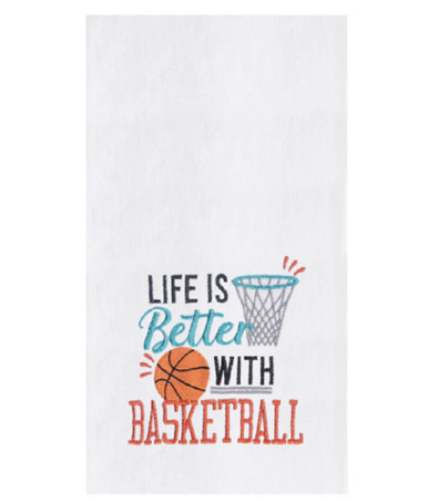 C&F Home Kitchen Towel, Life with Basketball (C86171970)