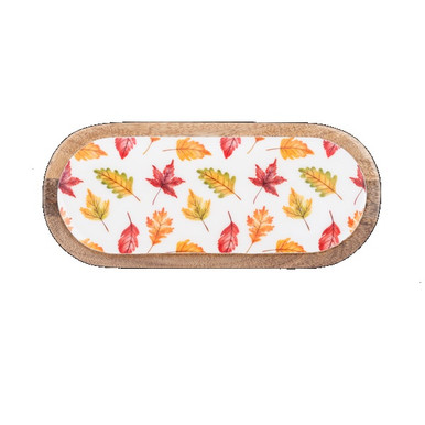 Ganz Oval Tray, Autumn Leaves - Small (CA196853SM)