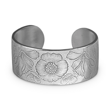 Salisbury Pewter Bracelet, Flower of the Month - August (CFMB-08)