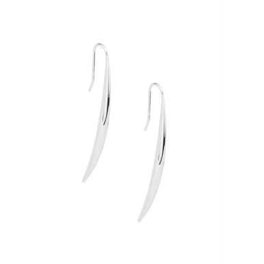 Zenzii Earrings, Spindle Drop - Silver (E2960R)