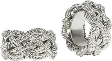 Ganz Braided Chain Ring (ER24634)
