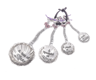 Ganz 4 pc. Measuring Spoons, Birds & Blooms (ER69005)