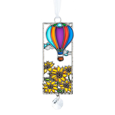 Ganz Life is Beautiful Suncatcher Ornament, Hot Air Balloon (ER73741A)