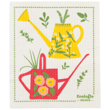 Now Designs Swedish Sponge Dishcloth, Watering Cans (ESW3315D)