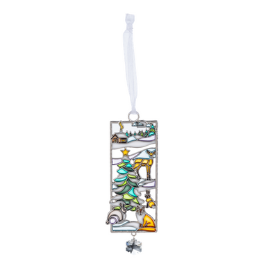 Ganz Holiday Scene Suncatcher Ornament, Woodland Animals (EX29747C)