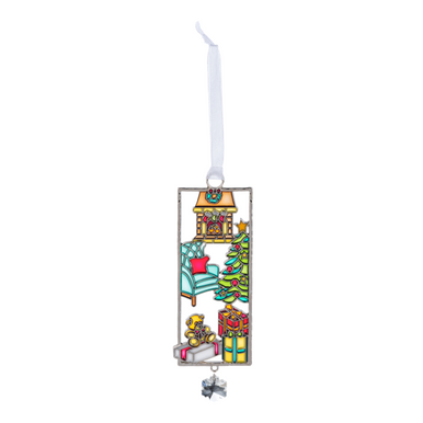 Ganz Holiday Scene Suncatcher Ornament, Fireplace (EX29747H)