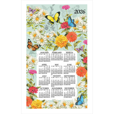 Kay Dee Towel Calendar, Butterfly Garden - 2026 (F3553)