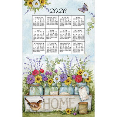 Kay Dee Towel Calendar, Home Floral - 2026 (F3561)