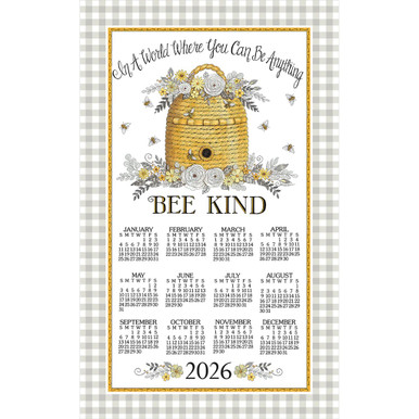 Kay Dee Towel Calendar, Bee Kind - 2026 (F3564)