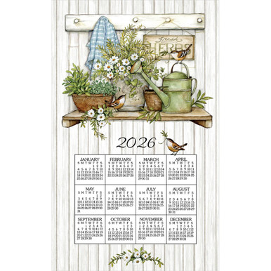 Kay Dee Towel Calendar, Fresh Herbs - 2026 (F3565)