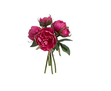 Raz Imports, 10.5" Real Touch Peony Bundle - Fuschia (F3702116C)