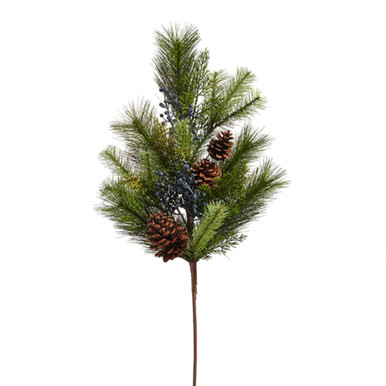 Raz Imports 2024 Mixed Pine and Pinecone Spray - 28" (F4402309)