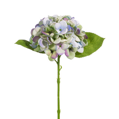 Raz Imports Real Touch Hydrangea Stem, Green and Purple - 13" (F4441780)