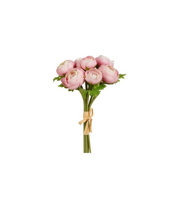 Raz Imports Soft Touch Ranunculus Bundle, Light Pink - 11" (F4502055B)