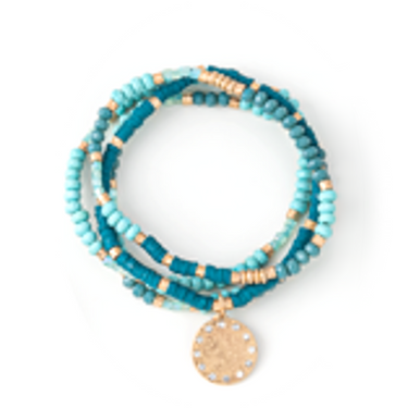 Ganz Rhinestone Bracelet, Teal (FBRAC101)
