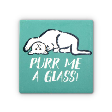 TAG Feline Good Coaster, Purr Me A Glass (G11309)