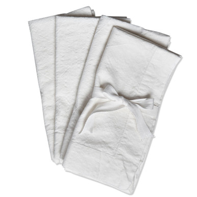 TAG Threads Slub Napkin, White - Set of 4 (G14985)
