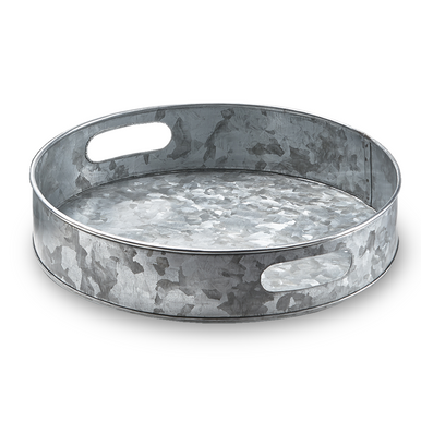 TAG Galvanized Tray, Small Round (G15407M)
