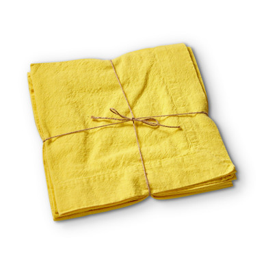 TAG Threads Slub Napkin, Yellow - Set of 4 (G16591)