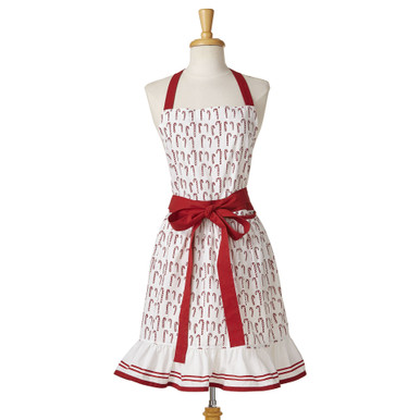 TAG Frill Apron, Oh What Fun Candy Cane (G17251)