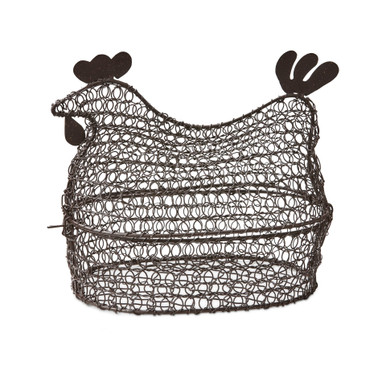 TAG Chicken Lidded Basket, Brown (G17406)