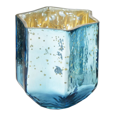 TAG Hanukkah Tealight Holder, Light Blue Color (G18641B)