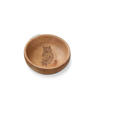 TAG Wilde Pine Wood Bowl, Owl (G19036C)