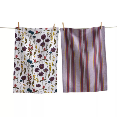 TAG Dish Towels, Bee Flowers - Set of 2 (G19863)
