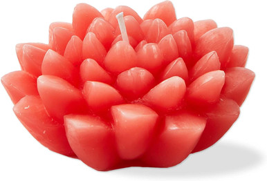 TAG Blossom Flower Shaped Novelty Paraffin Wax Candle Pink (G19965)